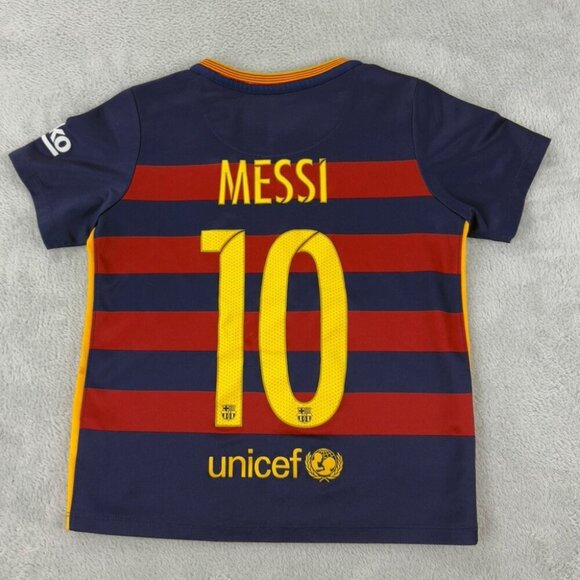 Nike FC Barcelona Jersey Messi 10 Youth Size L - Picture 1 of 13
